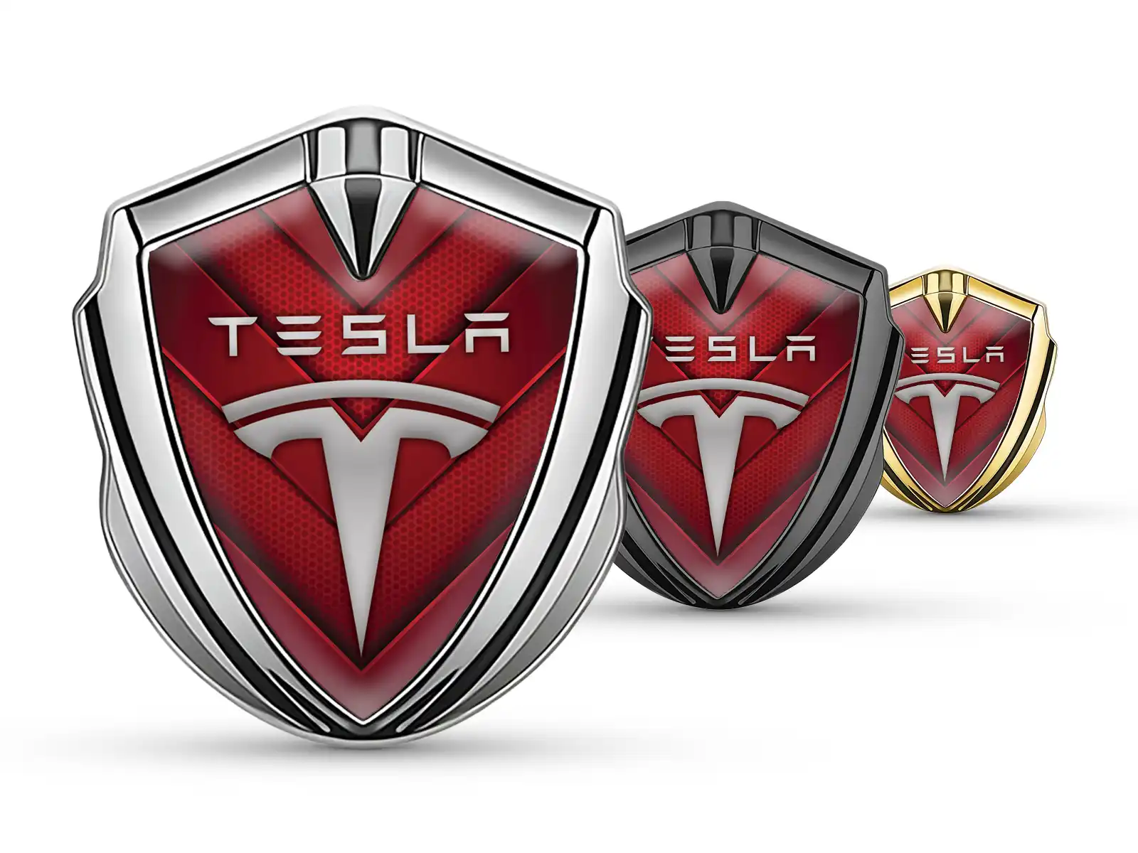 Tesla Emblem Fender Badge Max Force High-Quality